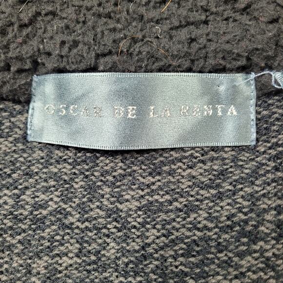 Oscar de la Renta Gray 1/4 Zip Ribbed Sweater size Small - Picture 5 of 13